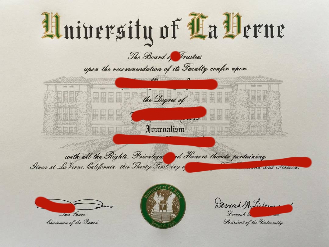 拉文大学（ULV）毕业证书照片详解